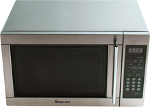 Magic Chef - 1.3 Cu. Ft. Mid-Size Microwave - Stainless Steel - Image 1