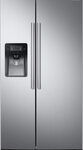 Samsung - 24.5 Cu. Ft. Side-by-Side Refrigerator with Thru-the-Door Ice and Water - Stainless Steel