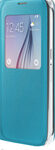 Samsung - S-View Soft-Shell Case for Samsung Galaxy S6 Cell Phones - Blue