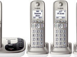 Panasonic - KX-TGD224N DECT 6.0 Expandable Cordless Phone System with Digital Answering System - Champagne Gold