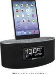 iHome - Stereo FM Dual-Alarm Clock Radio - Gunmetal