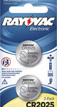 Rayovac - 2025 Batteries (2-Pack) - Silver