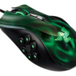 Razer - Naga Hex Expert MOBA/Action-RPG Laser Gaming Mouse - Black/Green