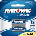 Rayovac - 123A Batteries (2-Pack) - Silver/Blue