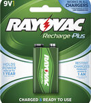 Rayovac - Rechargeable 9V Battery - Green