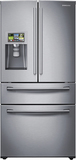 Samsung - 28.2 Cu. Ft. 4-Door French Door Smart Refrigerator with Thru-the-Door Ice and Water - Stainless Steel - Image 1