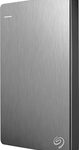 Seagate - Backup Plus Slim 1TB External USB 3.0/2.0 Portable Hard Drive - Silver