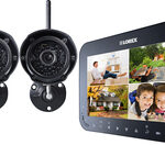 Lorex - 4-Channel, 2-Camera Indoor/Outdoor Wireless Security System - Black