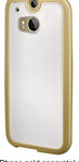 Insignia™ - Soft Shell Case for HTC One (M8) Cell Phones - Frost/Gold