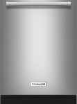 KitchenAid - 24" Tall Tub Built-In Dishwasher - Stainless Steel