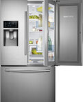 Samsung - Showcase 27.8 Cu. Ft. French Door Refrigerator with Thru-the-Door Ice and Water - Stainless Steel