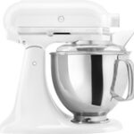 KitchenAid - Artisan Series Tilt-Head Stand Mixer - White-on-White