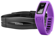 Garmin - vívofit Fitness Band + Heart Rate - Purple - Image 1
