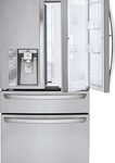 LG - Door-in-Door 29.9 Cu. Ft. 4-Door French Door Refrigerator with Thru-the-Door Ice and Water - Stainless Steel