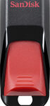 SanDisk - Cruzer Edge 32GB USB 2.0 Type A Flash Drive - Black/Red
