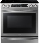 Samsung - Chef Collection Flex Duo 30" Self-Cleaning Slide-In Double Oven Electric Convection Range - Stainless Steel
