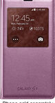 Samsung - S-View Flip Cover for Samsung Galaxy S 5 Cell Phones - Pink