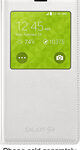 Samsung - S-View Flip Cover for Samsung Galaxy S 5 Cell Phones - White
