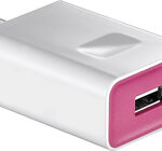 Insignia™ - USB Wall Charger - Hot Pink
