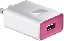 Insignia™ - USB Wall Charger - Hot Pink - Image 1