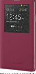 Samsung - S-View Flip Cover for Samsung Galaxy Note 3 Cell Phones - Plum Red
