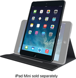 Logitech - Turnaround Case for Apple® iPad® mini, iPad mini 2 and iPad mini 3 - Intense Black - Image 1