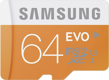 Samsung - 64GB microSD Class 10 UHS-1 Memory Card - Orange