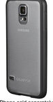 Insignia™ - Frosted Case for Samsung Galaxy S 5 Cell Phones - Clear/Black