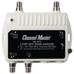 Channel Master - 2-Port Ultra Mini RF Distribution Amplifier - White