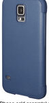 Platinum - Leather Flip Case for Samsung Galaxy S 5 Cell Phones - Blue