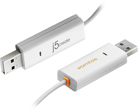 j5 create - Easy Mac/PC 5.9' USB-to-USB Cable with Wormhole - White