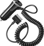 Insignia™ - Apple MFi Certified 15W Vehicle Charger with 30-Pin Cable and USB Port - Black