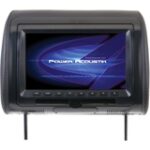 Power Acoustik - Hdvd-71Cc Universal Headrest Monitor With DVD ,7"