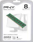 PNY - 8GB PC3-12800 DDR3 DIMM Desktop Memory - Green