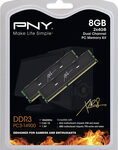 PNY - XLR8 2-Pack 4GB PC3-14900 DDR3 UDIMM Desktop Memory Kit - Black