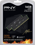 PNY - 2-Pack 8GB PC3-14900 DDR3 DIMM Desktop Memory Kit - Black
