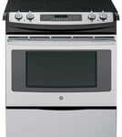 GE - 30" Self-Cleaning Slide-In Electric Convection Range - Stainless Steel