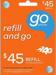 AT&T GoPhone - $45 Top-Up Prepaid Card - Orange