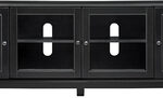 Pinnacle - TV Stand for Most Flat-Panel TVs Up to 65" - Black