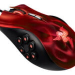 Razer - Naga Hex Wraith Red MOBA/Action-RPG Laser Gaming Mouse - Red/Black