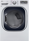 LG - 7.4 Cu. Ft. 14-Cycle Ultralarge-Capacity Steam Electric Dryer - White