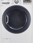 LG - SteamDryer 7.4 Cu. Ft. 12-Cycle Steam Gas Dryer - White