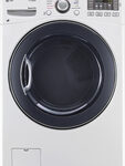LG - TrueSteam 7.4 Cu. Ft. 12-Cycle Electric Dryer with Steam - White
