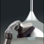 Dyson - Multi-Angle Brush for Most Dyson Vacuums - Iron/Clear/Black