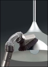 Dyson - Multi-Angle Brush for Most Dyson Vacuums - Iron/Clear/Black - Image 1