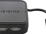 Insignia™ - 4-Port USB 2.0 Hub - Black