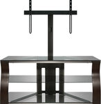 Bell'O - Triple Play TV Stand for Most Flat-Panel TVs Up to 55" - Espresso