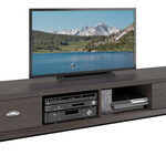 CorLiving - TV Stand for Most Flat-Panel TVs Up to 80" - Brown