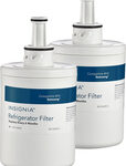 Insignia™ - Water Filters for Select Samsung Refrigerators (2-Pack) - White
