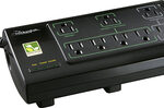 Rocketfish™ - 8-Outlet Surge Protector - Black